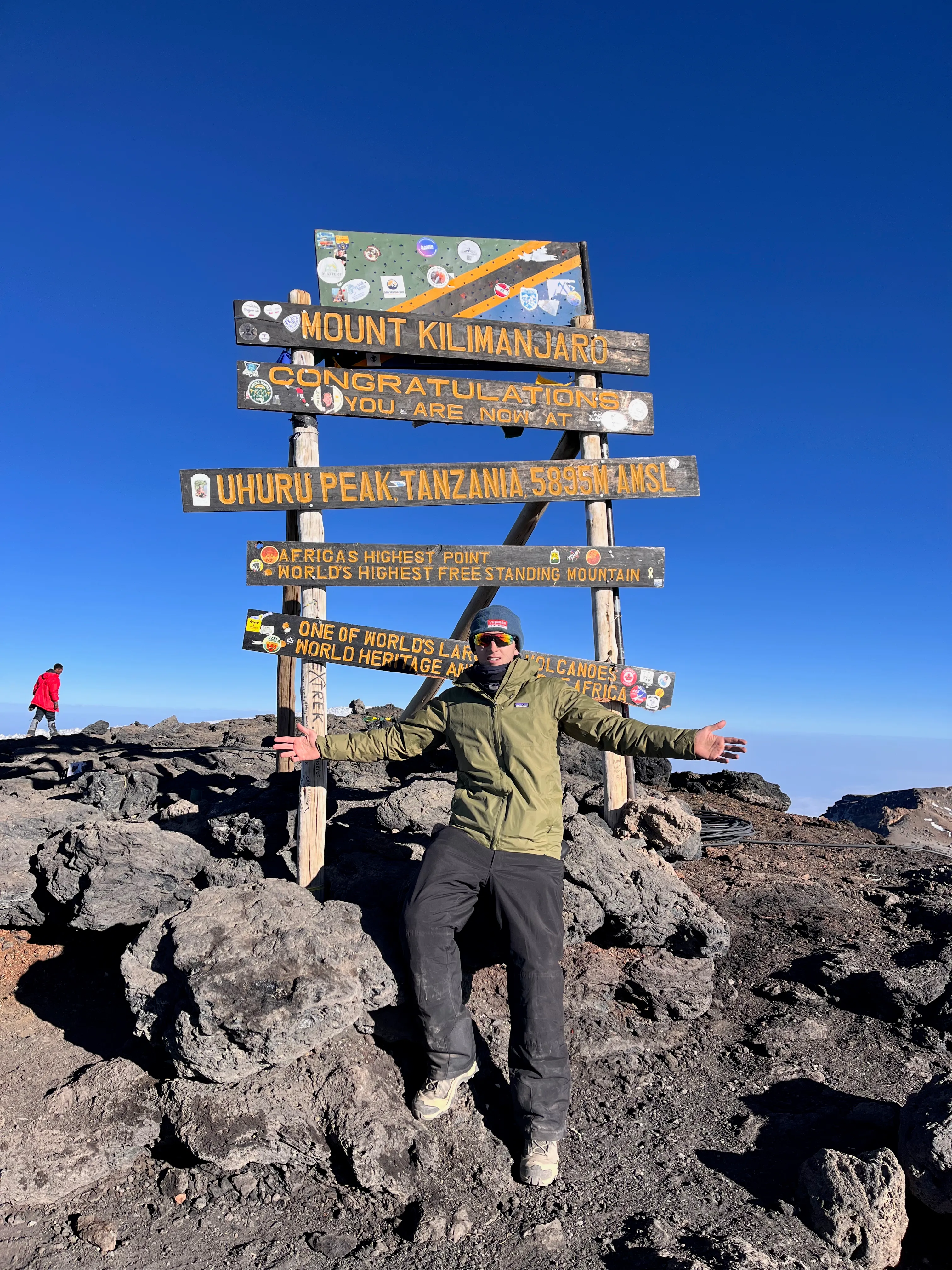 Me at the summit of Mount Kilimanjaro